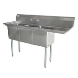 Omcan - Three Compartment Sink