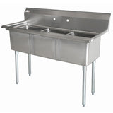 Omcan - Three Compartment Sink