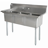 Omcan - Three Compartment Sink