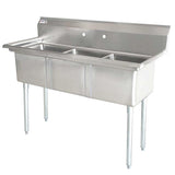 Omcan - Three Compartment Sink