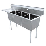 Omcan - Three Compartment Sink
