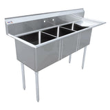 Omcan - Three Compartment Sink