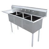 Omcan - Three Compartment Sink