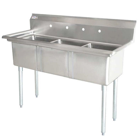 Omcan - Three Compartment Sink