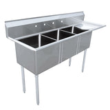Omcan - Three Compartment Sink