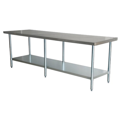 Omcan - All Stainless Steel Work Table with Undershelf - 24" Deep
