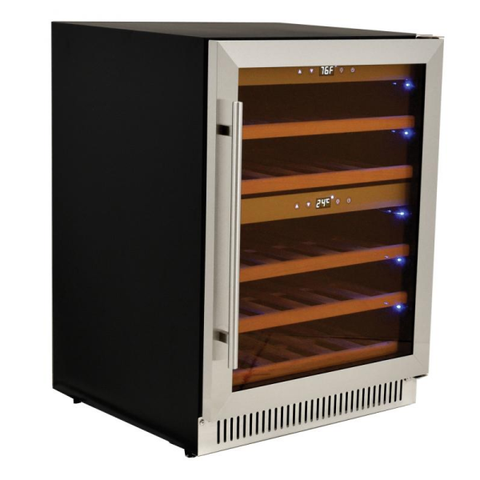 Omcan WC-CN-0040-D - Dual Zone Wine Cooler - 40 Bottles