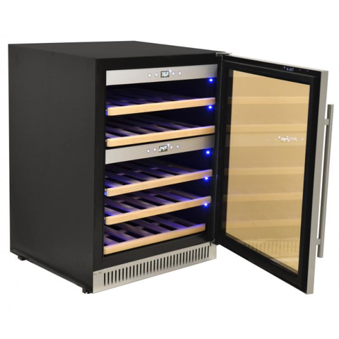 Omcan WC-CN-0040-D - Dual Zone Wine Cooler - 40 Bottles