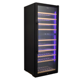 Omcan WC-CN-0275-D - Dual Zone Wine Cooler with Black Door - 290 Bottles