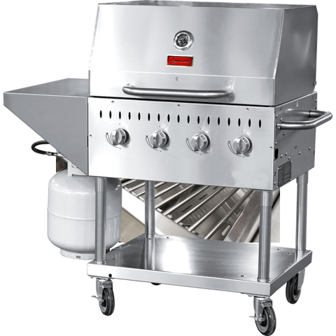 Omcan CE-CN-0030-S - 29" Mobile Commercial Outdoor Grill
