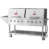 Omcan CE-CN-0060-S - 60" Mobile Commercial Outdoor Grill