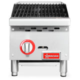 Omcan CE-CN-CB12M - 12" Gas Radiant Charbroiler - 35,000 BTU