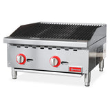 Omcan CE-CN-CB24M - 24" Gas Radiant Charbroiler - 70,000 BTU