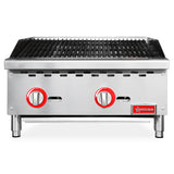 Omcan CE-CN-CB24M - 24" Gas Radiant Charbroiler - 70,000 BTU