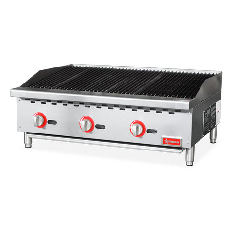 Omcan CE-CN-CB36M - 36" Gas Radiant Charbroiler - 105,000 BTU