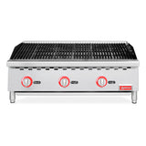 Omcan CE-CN-CB36M - 36" Gas Radiant Charbroiler - 105,000 BTU