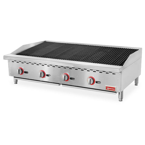 Omcan CE-CN-CB48M - 48" Gas Radiant Charbroiler - 140,000 BTU