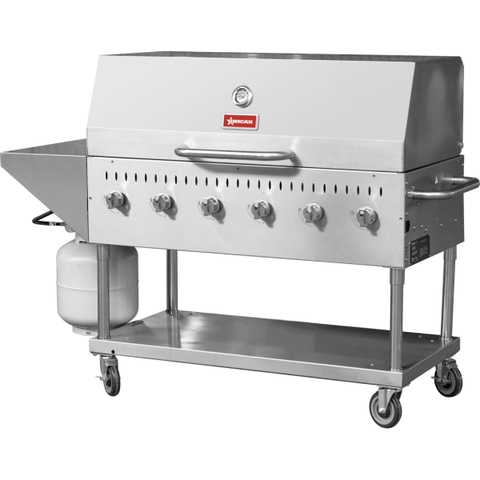 Omcan CE-CN-0048-S - 47" Mobile Commercial Outdoor Grill