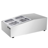 Omcan - Refrigerated Topping Rail - 1/6-Size Pan Capacity
