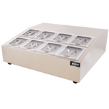 Omcan - Refrigerated Topping Rail - 1/6-Size Pan Capacity