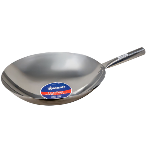 Omcan - Stainless Steel Mandarin Wok with One Handle