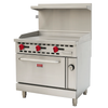 Omcan CE-CN-0914G - 36" Commercial Gas Range with 36" Griddle