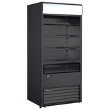 Omcan RS-CN-0530-B - 36" Floor Model Open Cooler with Black Exterior - 18.7 Cu. Ft.