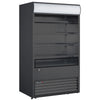 Omcan RS-CN-0700-B - 48" Floor Model Open Cooler with Black Exterior - 24.7 Cu. Ft.