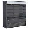 Omcan RS-CN-1050-B - 72" Floor Model Open Cooler with Black Exterior - 37 Cu. Ft.