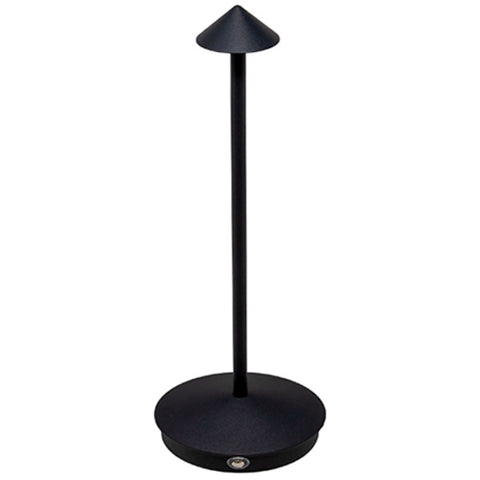 Omcan - Rechargeable LED Table Lamp with Small Arrow Shade - Aluminum