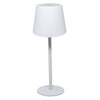 Omcan - Rechargeable LED Table Lamp with Regular Shade - Aluminum