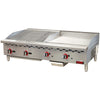 Omcan CE-CN-24C24G - 48" Gas Charbroiler/Griddle Combo Unit - 130,000 BTU