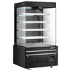 Omcan RS-CN-1200 - 48" Floor Model Open Cooler with Black Exterior - 26.8 Cu. Ft.