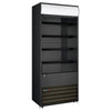 Omcan RS-CN-0440-B - 30" Floor Model Open Cooler with Black Exterior - 15.5 Cu. Ft.