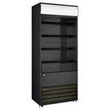 Omcan RS-CN-0440-B - 30" Floor Model Open Cooler with Black Exterior - 15.5 Cu. Ft.