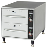 Omcan 48884 - Double Freestanding Narrow Warming Drawer – 120 V, 900W