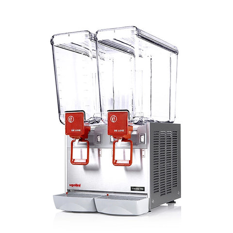 Trento Ugolini DI-IT-0020-2 - Double Bowl Refrigerated Juice Dispenser - 40-Litre Capacity
