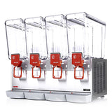 Trento Ugolini DI-IT-0020-4 - 4-Bowl Refrigerated Juice Dispenser - 80-Litre Capacity