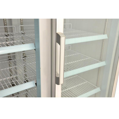 Omcan FR-CN-1250-HC - 49.2" Double Glass Door Display Freezer - 29 Cu. Ft.
