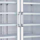 Omcan FR-CN-0045-HC - 53" Double Glass Door Display Freezer - 45 Cu. Ft.