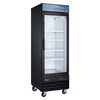 Omcan FR-CN-0012-HC-BK - 27.2" Single Glass Door Display Freezer - 13 Cu. Ft.