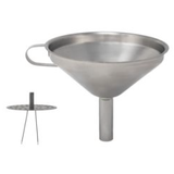 Omcan 80415 - 5" Stainless Steel Funnel with Removable Strainer