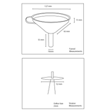 Omcan 80415 - 5" Stainless Steel Funnel with Removable Strainer