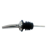 Omcan 80850 - Speed Pourer with Stainless Steel Tapered Spout/Nozzle and Black Plastic Stopper