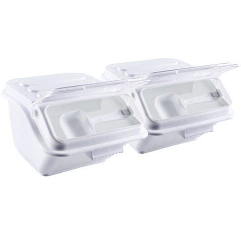 Omcan 80987 - Countertop Ingredient Bin with 9.4-Litre Capacity - Set of 2