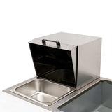 Omcan 81124 - Roll Top Cover with Handle for Steam Pan Table