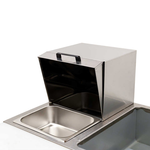 Omcan 81124 - Roll Top Cover with Handle for Steam Pan Table