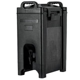 Omcan - Insulated Mobile Polyethylene Beverage Dispenser - Black