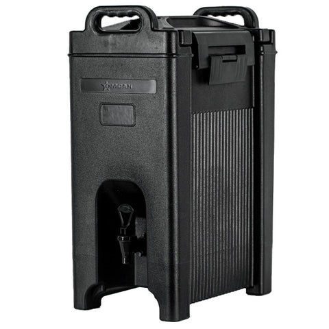 Omcan - Insulated Mobile Polyethylene Beverage Dispenser - Black