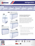 Omcan 44589 - 60″ 10+8 Tubs Capacity Ice Cream Dipping Freezer with Flat Sneeze Guard